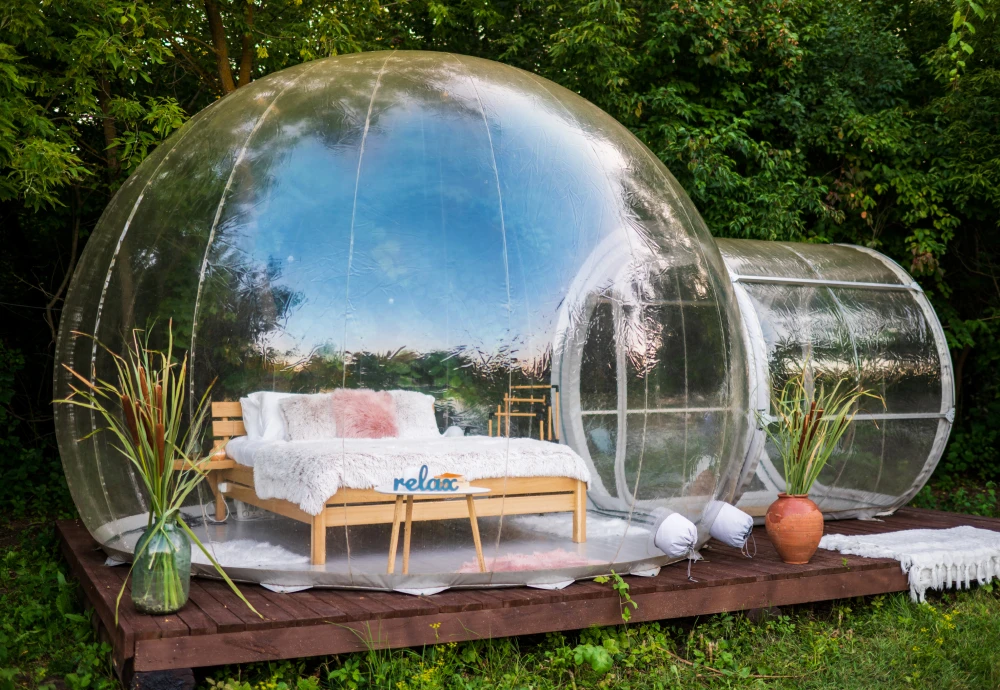 backyard bubble tent